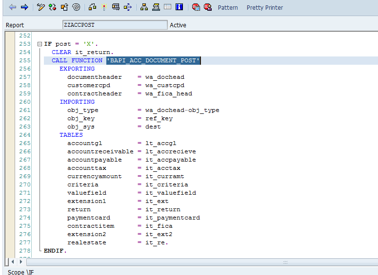 SAP FICO ABAP Interface (Iine Items/Balance in currency transaction