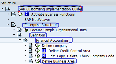 How to Create Business Area in SAP