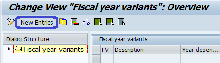 Create Fiscal Year Variant in sap