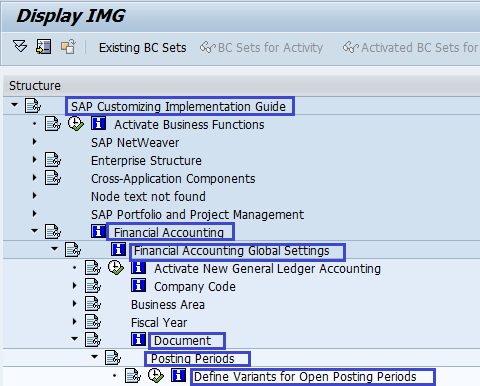 How to Create Posting Period Variants