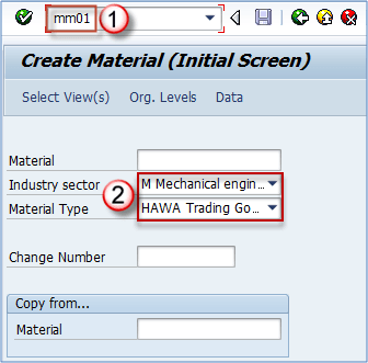 How to create Material master data
