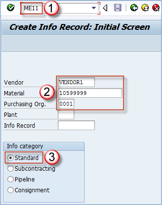 How To Create A Purchase Info Record