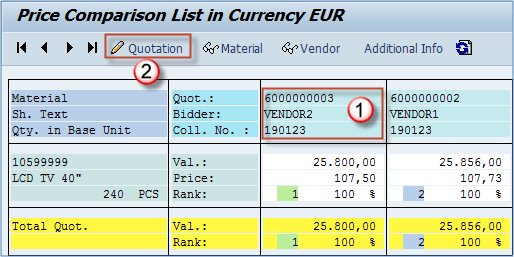 How To Select Or Reject A Quotation