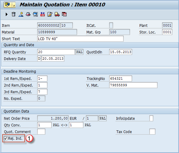 How To Select Or Reject A Quotation