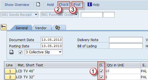 How To Post Goods Receipt