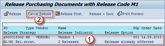 Release Procedures For Purchasing Documents