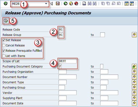 Release Procedures For Purchasing Documents