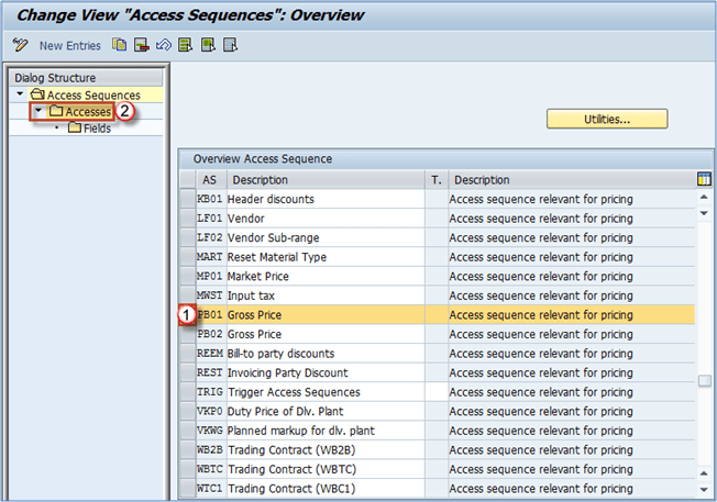 How To Define Access Sequence And Condition Table