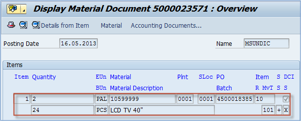 How To Create Goods Receipt