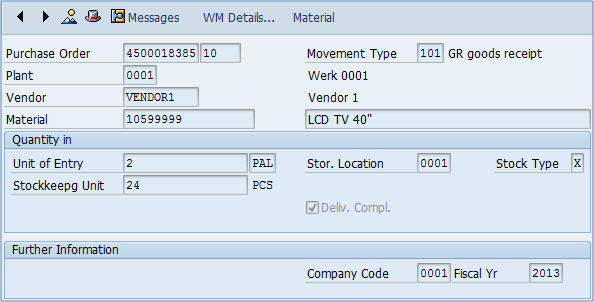 How To Create Goods Receipt