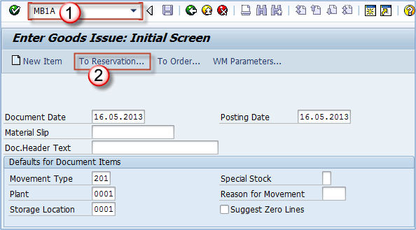 Reservation Of Inventory