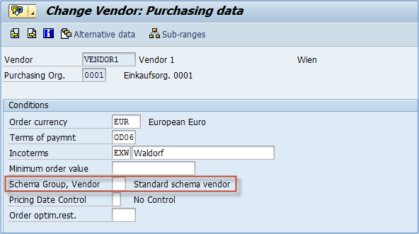 How to Define Schema Group