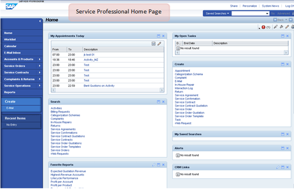 SAP CRM Service