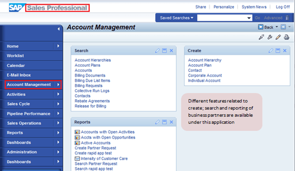 Account Management in SAP CRM