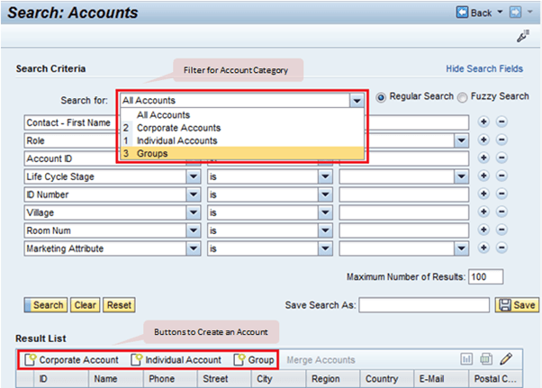 Account Management in SAP CRM