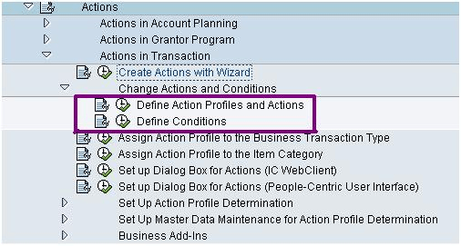 All About Actions in Transactions: SAP CRM