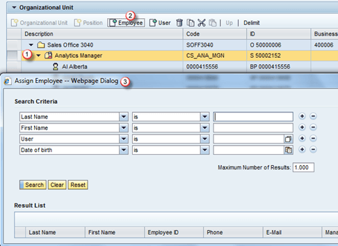 Role of organizational management in SAP CRM