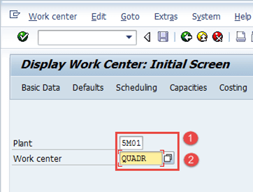 Work Center in SAP PP