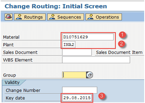 How to Create/Change/Display Routing in SAP PP