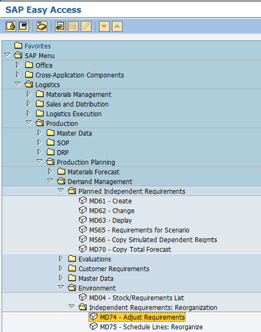 Demand management Tutorial for SAP PP