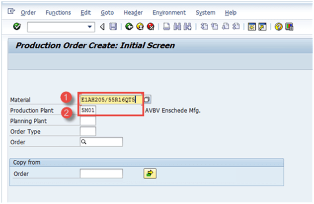 Production Order in SAP PP