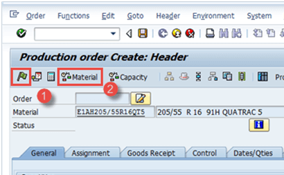 Production Order in SAP PP