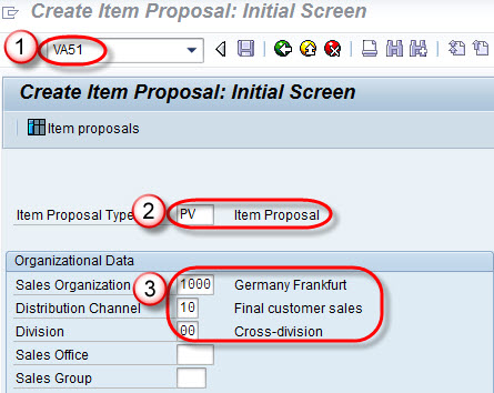 How to create Item Proposal