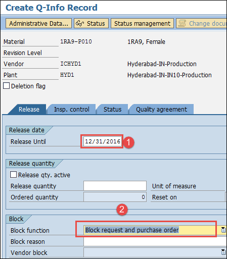 Master Data in SAP QM