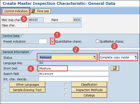 Master Data in SAP QM