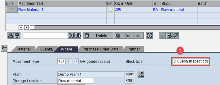 Incoming Inspection / Raw Material Inspection in SAP QM