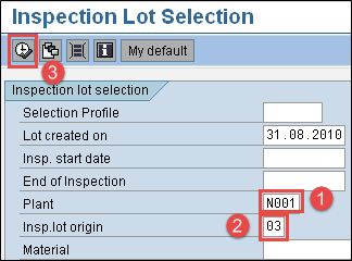 Inprocess Inspection in SAP QM