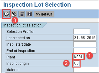 Inprocess Inspection in SAP QM