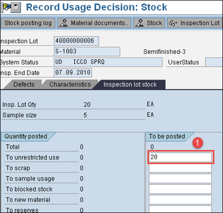 Final Inspection after Production goods receipt in SAP QM