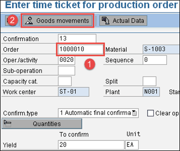 Final Inspection after Production goods receipt in SAP QM