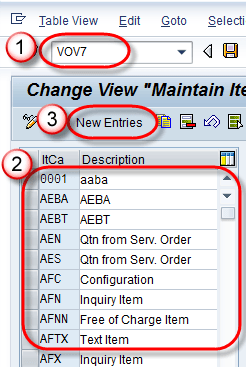 How to Define Item Category