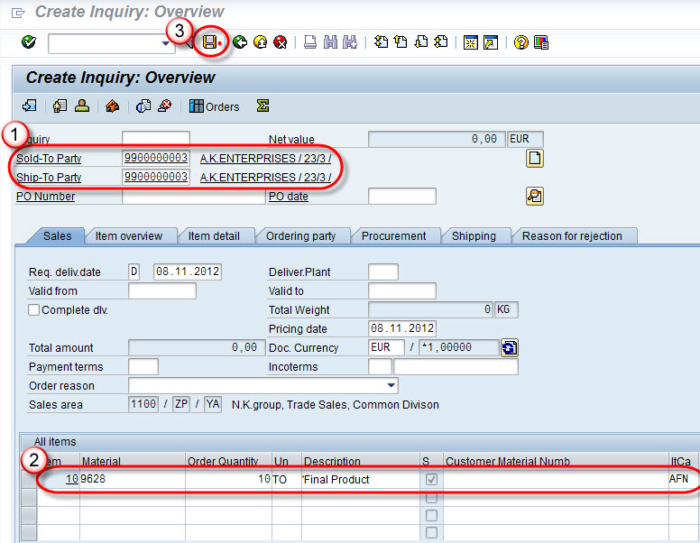 How to Create Inquiry