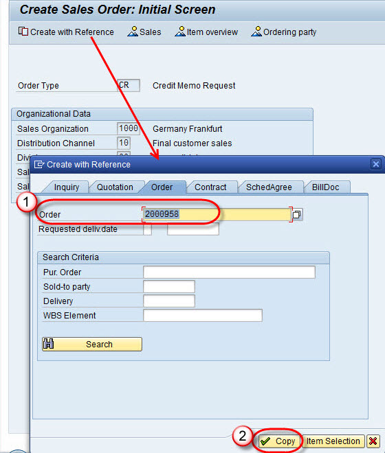 How To Create Credit Memo