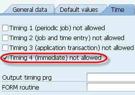 Output proposal using the condition technique