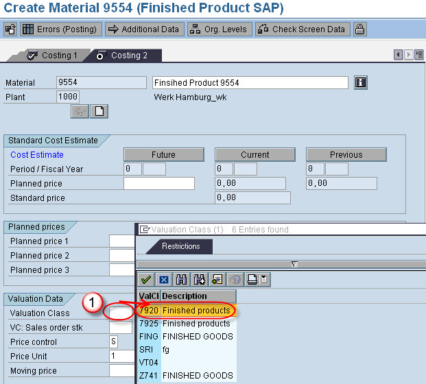 Create Material Master for Sales View