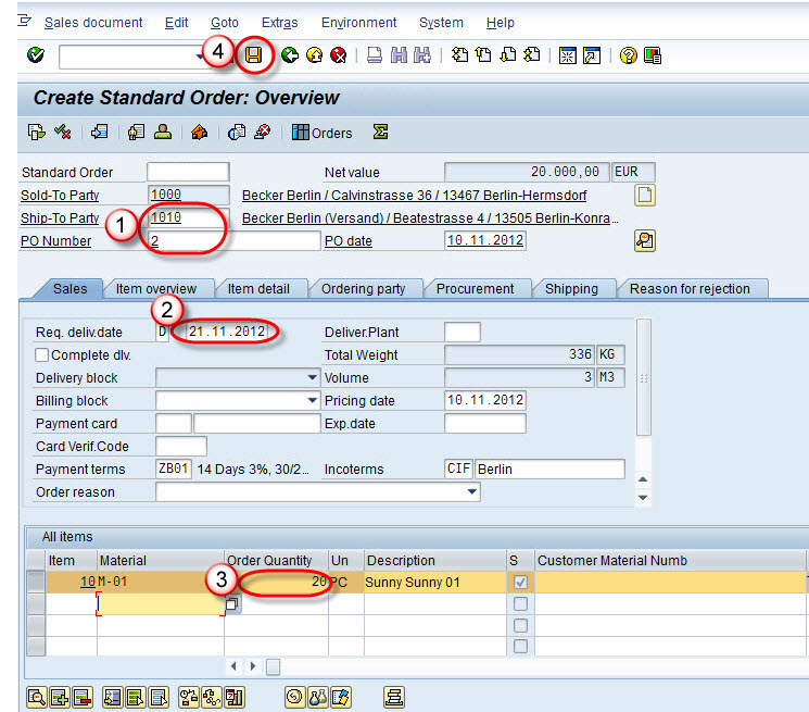 How To Create Sales Order