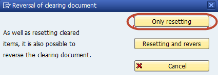 How to Reset Cleared Items in Sap