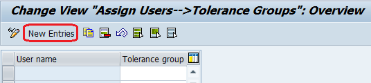 Assign Users to Tolerance Groups