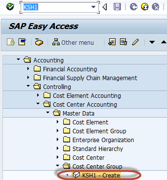 How to Create a New Cost Center