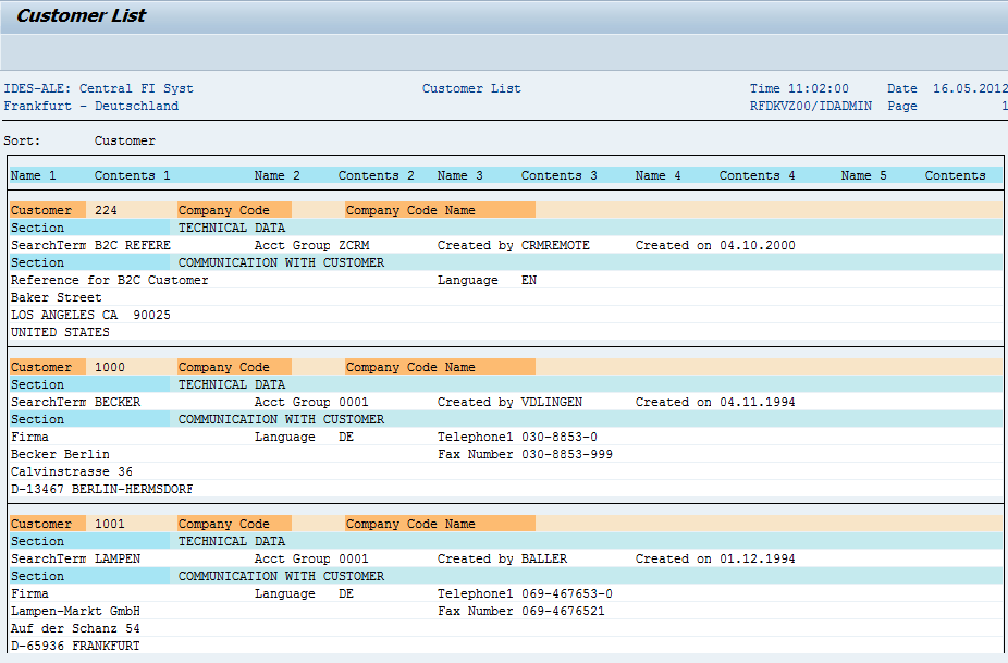 Important Reports in SAP FI