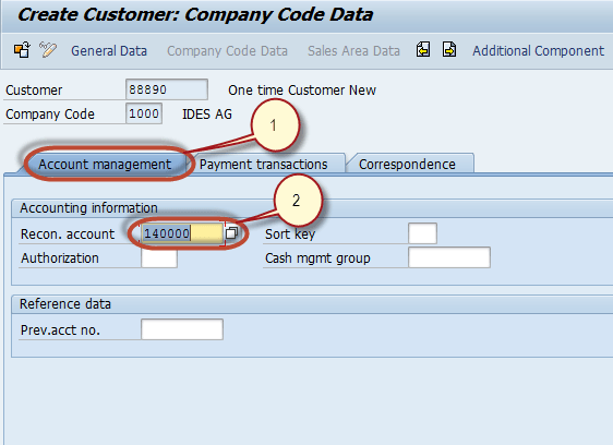 How to Create One time Customer Master