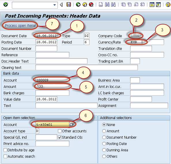 How to post Incoming Partial Payments By Residual Method