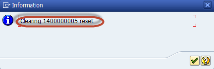 How to Reset AR Cleared Items