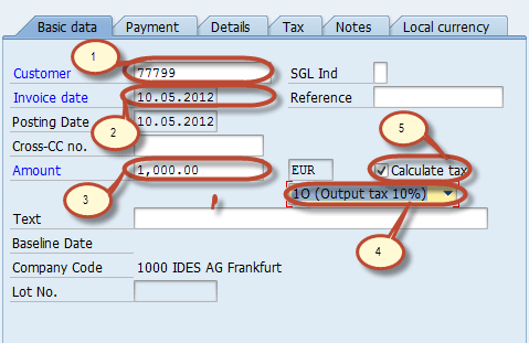How to post a sales invoice using SAP