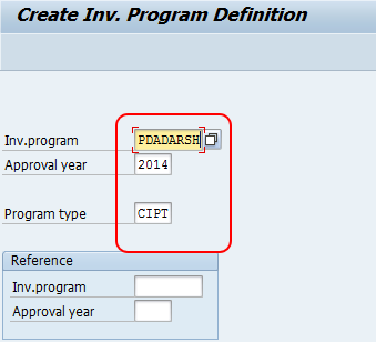 Define Investment Budget Categories