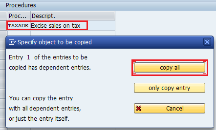 TAX Check Calculation Procedure SAP